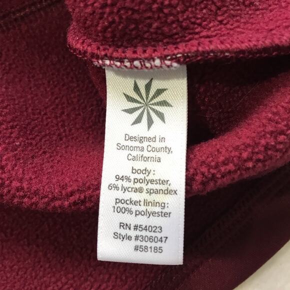 Athleta hot when you’re not cranberry red tank dress fleece lined floral hem xxs - Picture 4 of 9